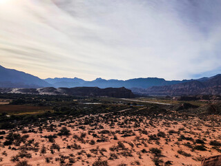 Red rocks. National park. Monument Valley environment panoramic