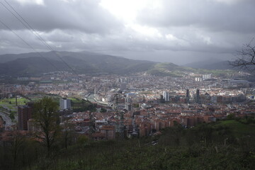 View of Bilbao from a hill