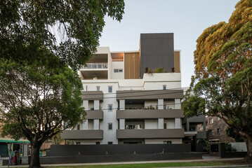 Residential apartment building in inner Sydney suburb NSW Australia