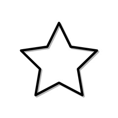 star icon. simple flat vector illustration eps10 isolated on white background
