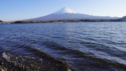 Mt. Fuji over the lake