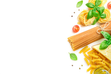 Food ingredients for italian pasta