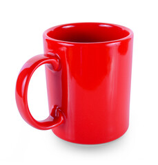 empty mug on white background