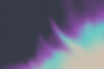 Fototapeta Digital noise gradient. Nostalgia, vintage 70s, 80s style. Abstract lo-fi background. Retro wave, synthwave. Wallpaper, template, print. Minimal, minimalist. Blue, black, beige, purple, pink color obraz