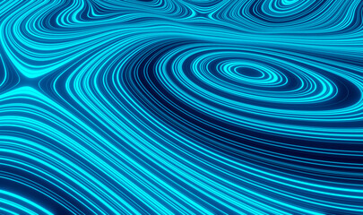 3D Render abstract topographic map background.