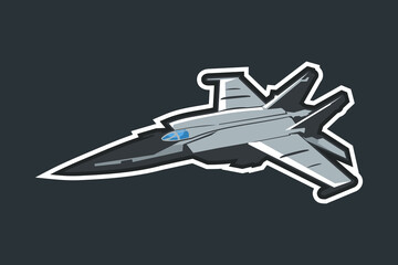Soviet Union and Russian fighter jet icon vector illustration