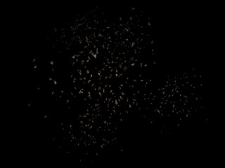 Obraz premium Falling rocks isolated on black background.3d rendering illustration.