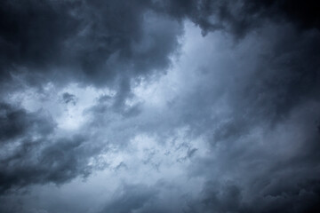 Blue sky with white clouds, weather concept