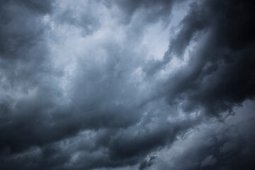 Blue sky with white clouds, weather concept