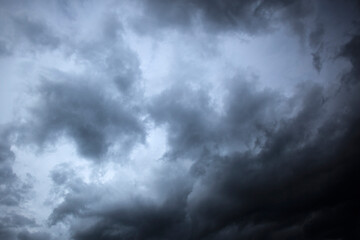 Obraz premium Blue sky with white clouds, weather concept