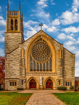 St. Paul's Catholic Church in Princeton, New Jersey. It is one of the common wedding locations in Princeton, New Jersey.