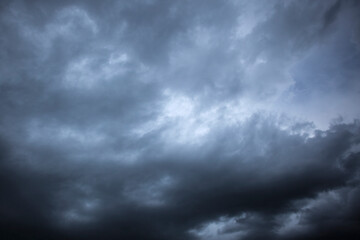 Blue sky with white clouds, weather concept