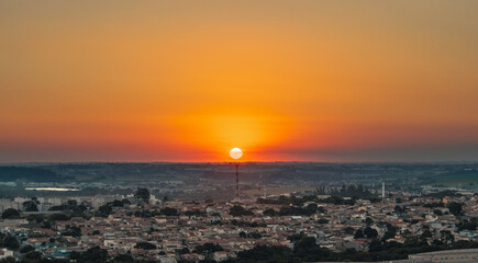 Lindo por do Sol na cidade