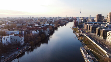 River Spree in the city of Berlin - urban photography