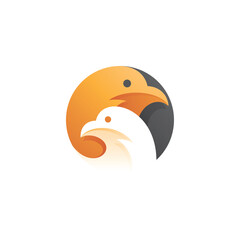Bird Dove or Pigeon Head Logo