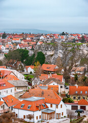 Obraz premium Residential area around the Benedict tip in Veszprem.