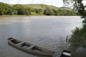 Obraz premium boat on the river