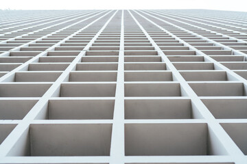 Fototapeta premium white wood lattice building background