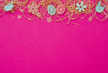 background for spring and easter time in pink