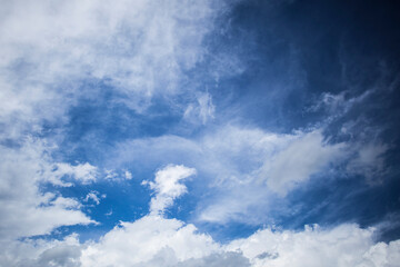 Blue sky with clouds