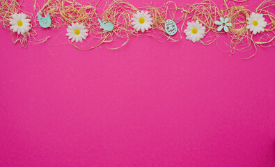 background for spring and easter time in pink
