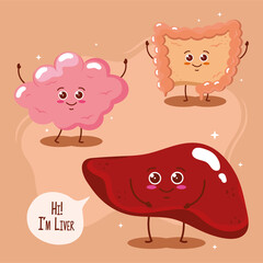 three cute organs