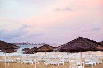 Beautiful sea and sandy beaches of Bulgaria, Nessebar