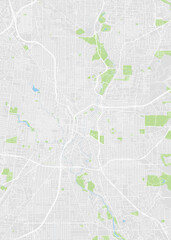 Fototapeta premium City map San Antonio, color detailed plan, vector illustration