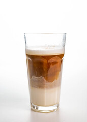Cafe con leche estilo italiano