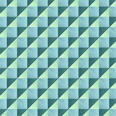 Abstract vector background. Green and blue triangles and squares.