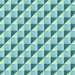 Fototapeta premium Abstract vector background. Green and blue triangles and squares.