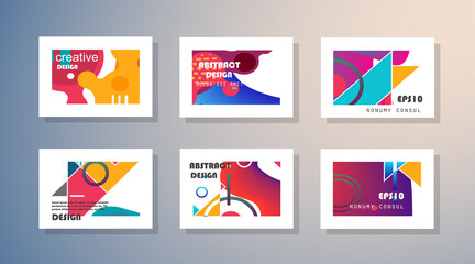 Template brochures, flyers, business presentations. Modern flat line style.