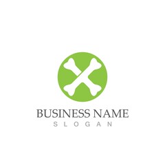 bone logo vector template
