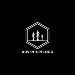 Adventure logo inspiration. badge logo. modern design. vector illustration concept