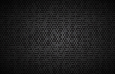 Dark widesreen background with wheels with different transparencies. Modern black geometric design. Simple vector illustration