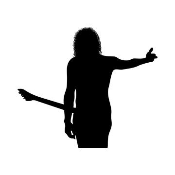 recommend clip art: Rock Guitarist Silhouette