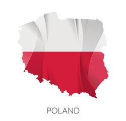Naklejka premium Map of Poland