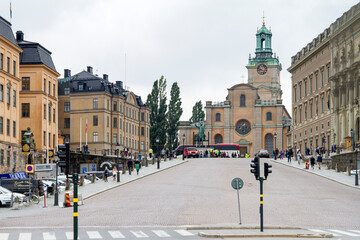 Naklejka premium Ciudad de Estocolmo o Stockholme en el pais de Suecia o Sweden