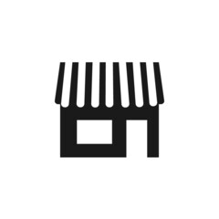 store icon. Simple filled store vector