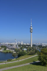 Naklejka premium tv tower city munic