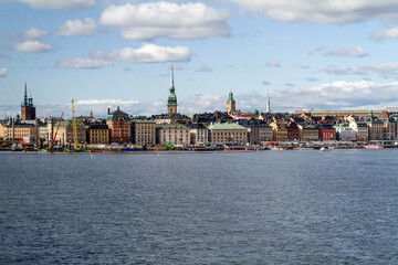 Naklejka premium Ciudad de Estocolmo o Stockholme en el pais de Suecia o Sweden