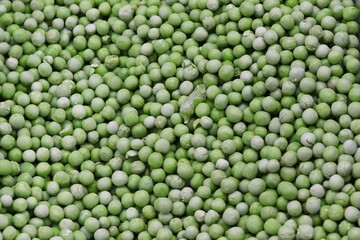 Green peas, environmentally friendly, quick frozen, shock freeze 