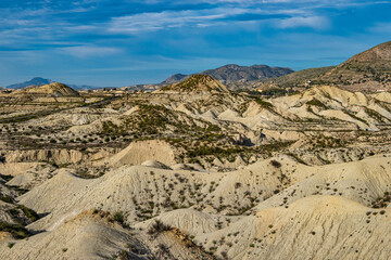The Badlands of Abanilla and Mahoya near Murcia in Spain