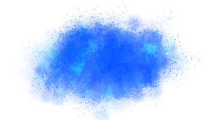 青の水彩の筆の跡、背景素材、テクスチャ