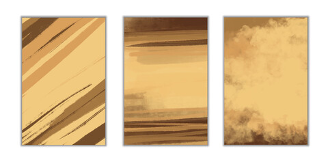 Modern universal art templates. Abstract design frames and backgrounds. Watercolor background for cards