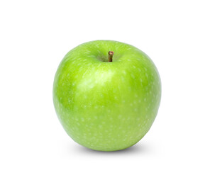 Fresh green apple isolated on white background