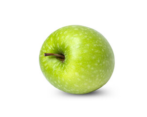 Fresh green apple isolated on white background