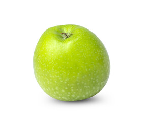 Fresh green apple isolated on white background