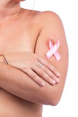 woman Breast self examination
