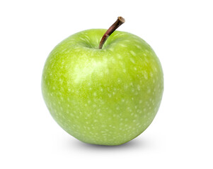 Fresh green apple isolated on white background